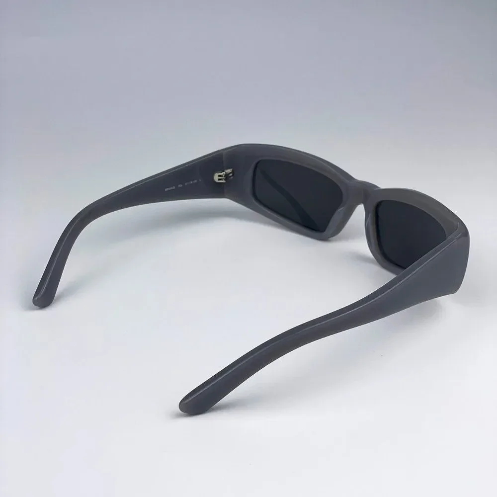 Balenciaga BB0266S 003 Sunglasses Grey Rectangle Unisex